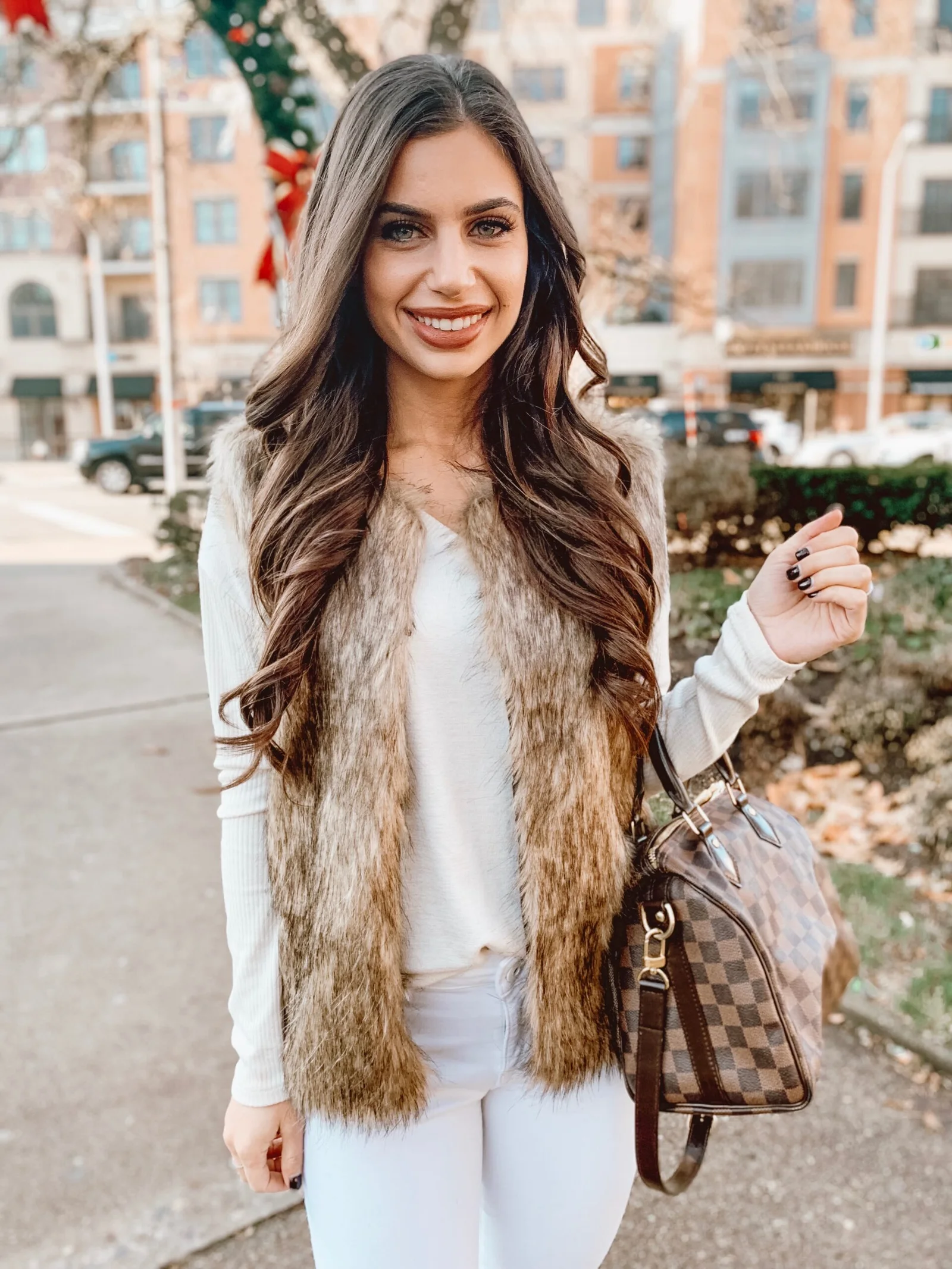 My $25 Faux Fur Vest