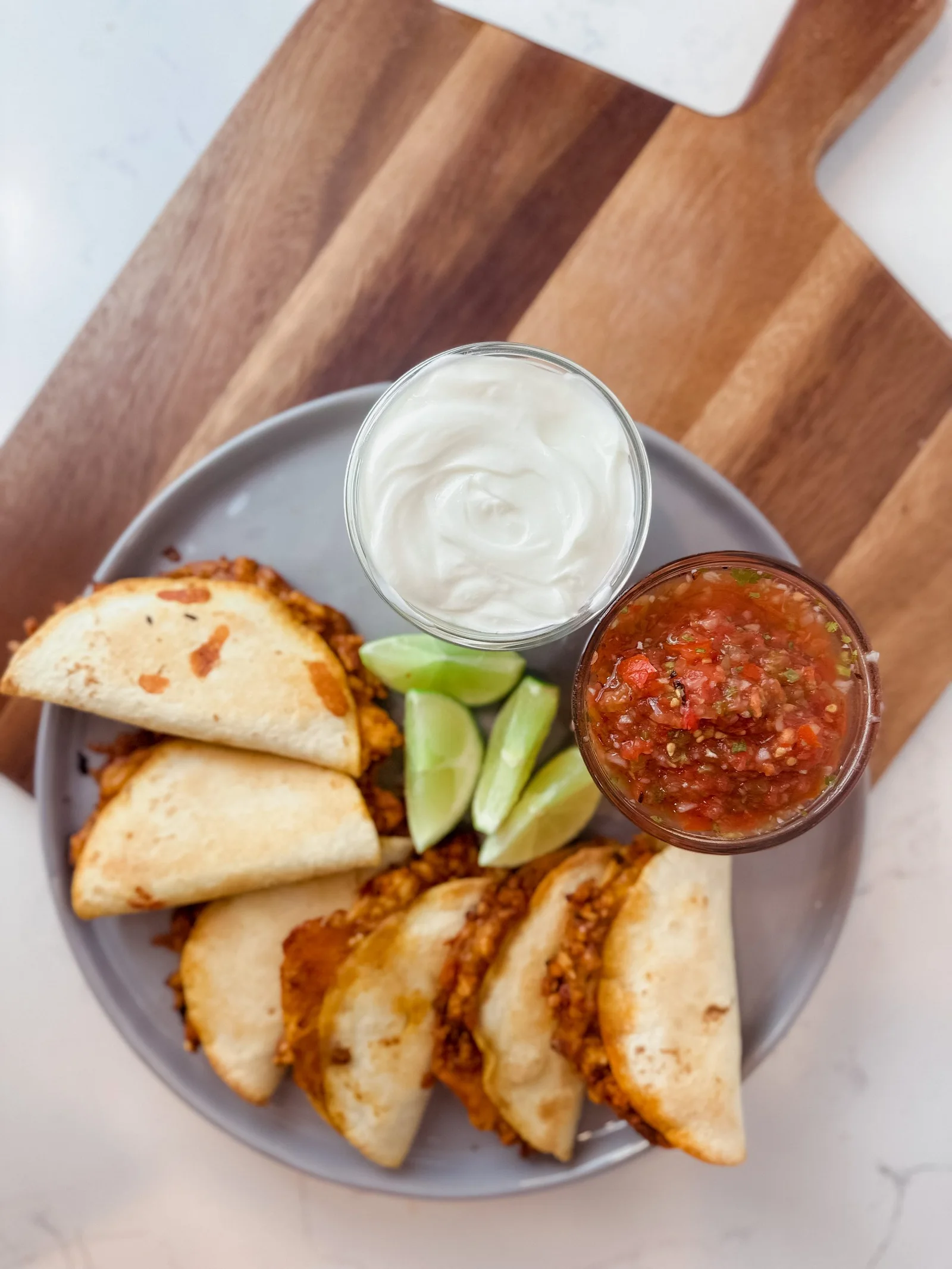 Cheesy Chicken Sheetpan Tacos