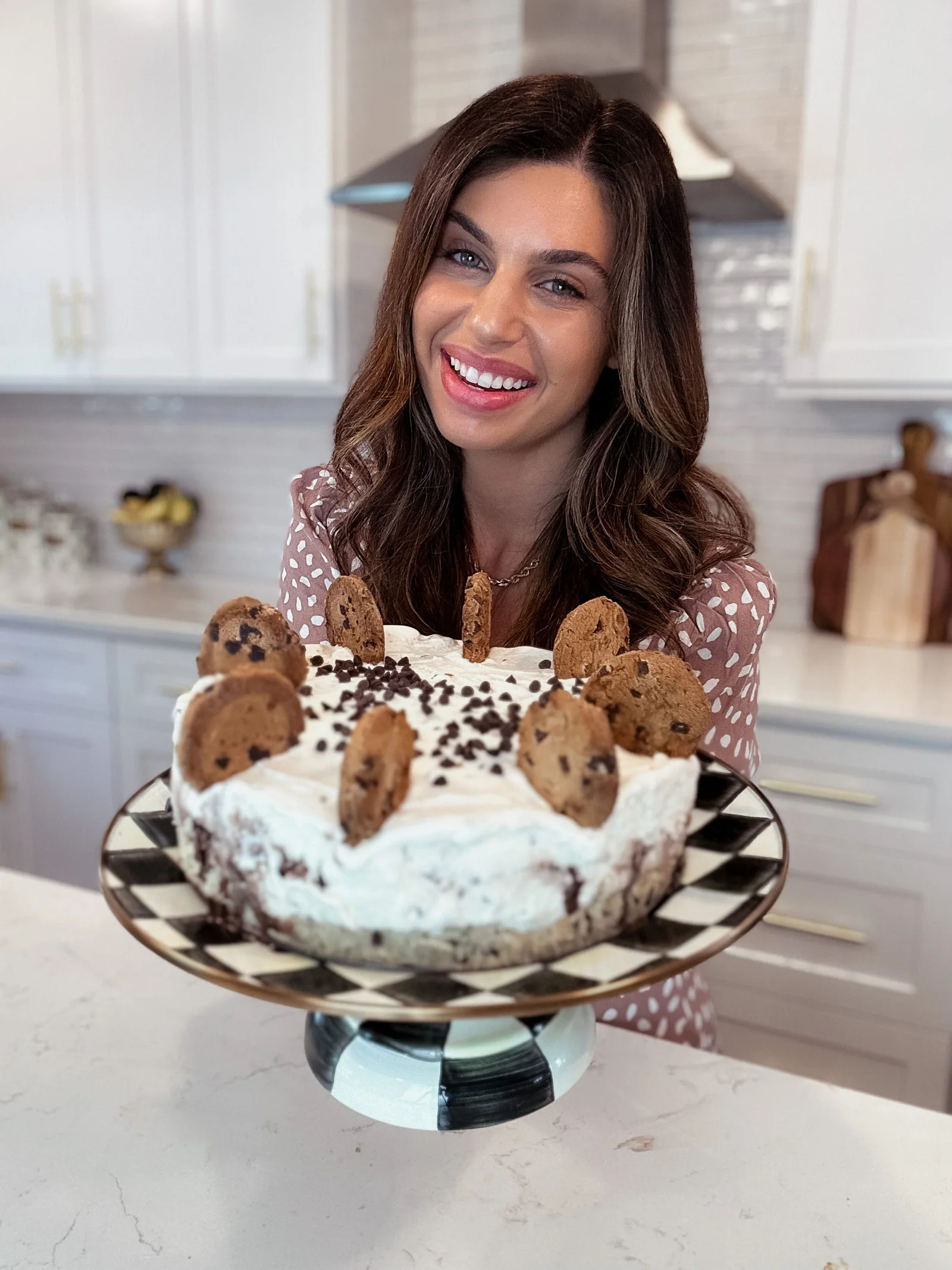 Chocolate Chip Cookie Dough Ice Cream Cake