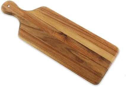 Click for more info about Villa Acacia Wooden Cutting Board - 17 x 6 Inch Wood Board Serving Tray for Bread and Cheese with...