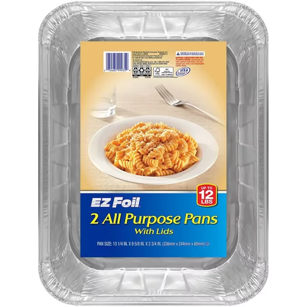 Click for more info about Hefty EZ Foil All Purpose Pans with Lids - 2ct