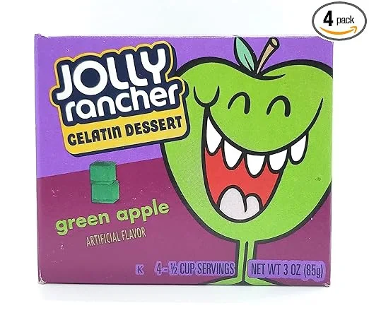 Click for more info about JOLLY RANCHER Green Apple Gelatin Jello 2.79 oz (Pack of 4)