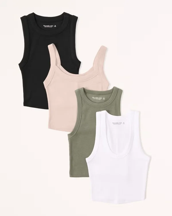 Click for more info about 4-Pack Essential Rib Tanks