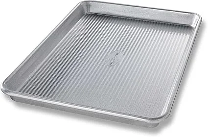 Click for more info about USA Pan Bakeware Quarter Sheet Pan, Warp Resistant Nonstick Baking Pan, Made in the USA from Alum...