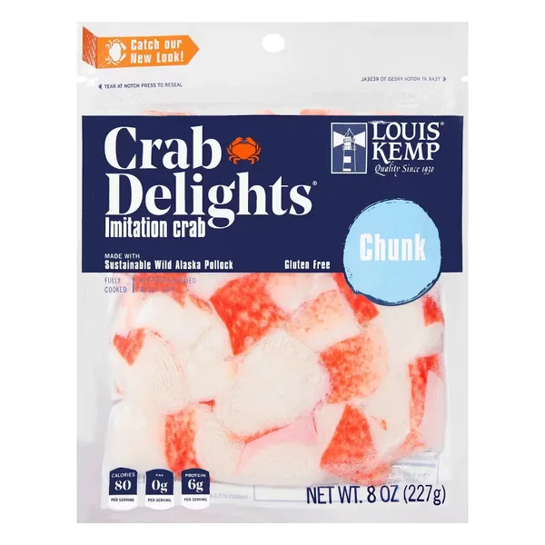 Click for more info about Louis Kemp Crab Delights Imitation Crab Chunk Style - 8oz