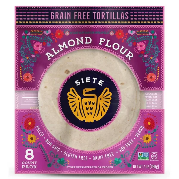 Click for more info about Siete Frozen Almond Flour Tortilla - 7oz/8ct