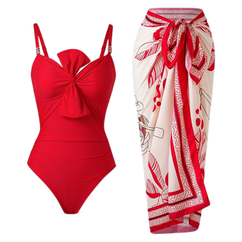 One Piece Swimsuit for Women with Cover Up