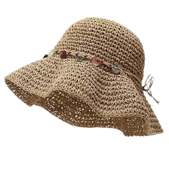 Crocheted Straw Hat