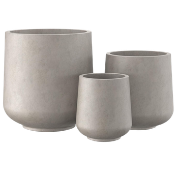 Round Concrete Planters